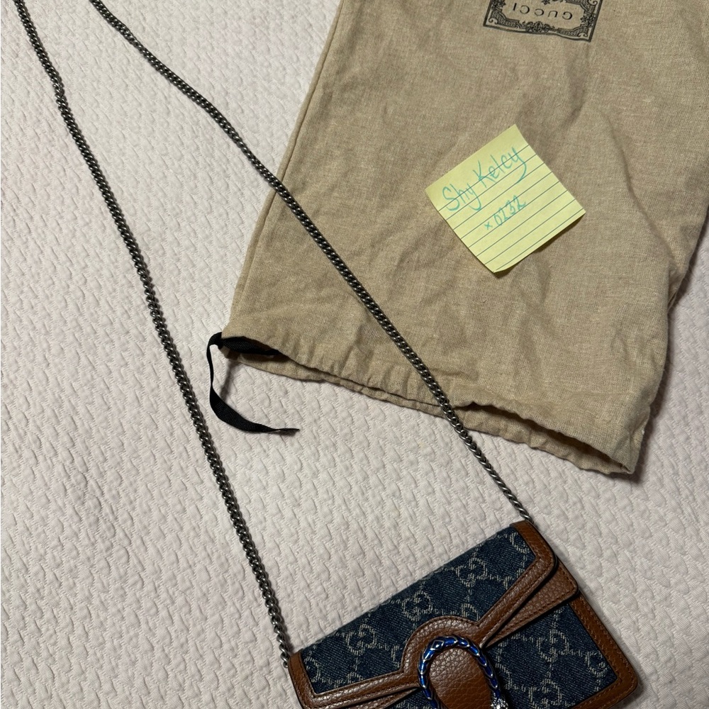 GUARANTEED AUTHENTIC***Gucci GG Marmont Flap Bag Diagonal Quilted GG Canvas - Picture 4 of 5